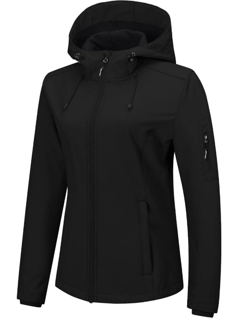 Cozy Women's Softshell Jacket - Fleece Lined, Waterproof Rain Coat for Outdoors